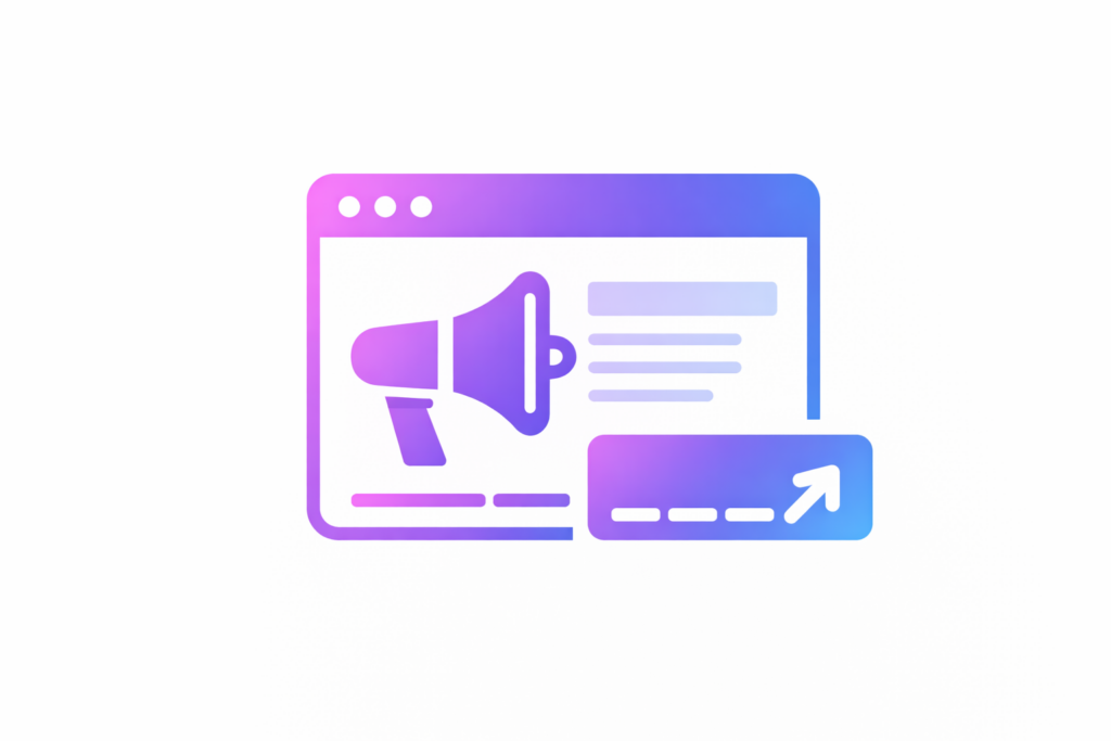 Ikon der viser design og strategi som skaber resultater online